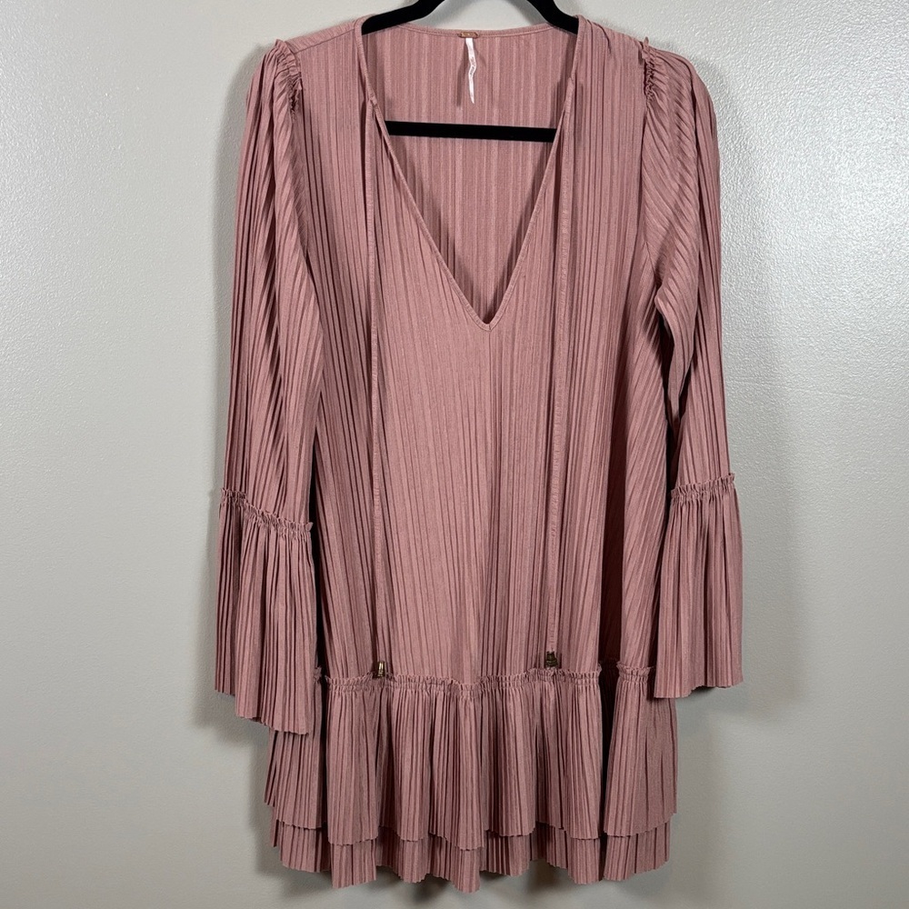 Free People Mauve Long Sleeve Dress
